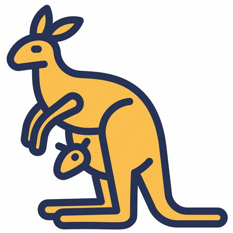 Animal, australia, australian symbol, kangaroo icon - Download on ...