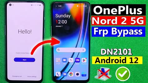 OnePlus Nord 2 5G Frp Bypass Android 12 OnePlus Nord 2 5G DN2101 Frp