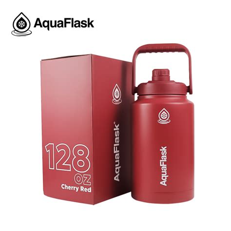 Aquaflask 128oz Aqua Flask Wide Mouth W Flip Cap Spout Lid Flexible