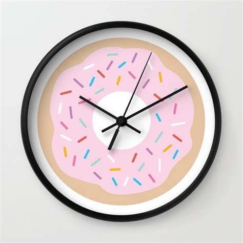 Donut Wall Clock By Creative Index Society6 Графіка