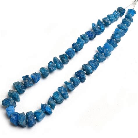 Neon Apatite Raw Rough Beads Shyama Gems