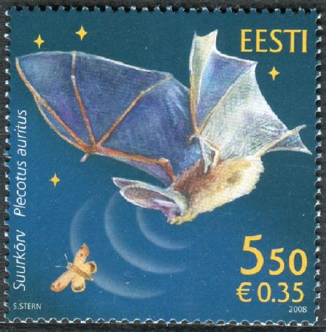 Estonia Correo N Mnh Fauna Murcialago