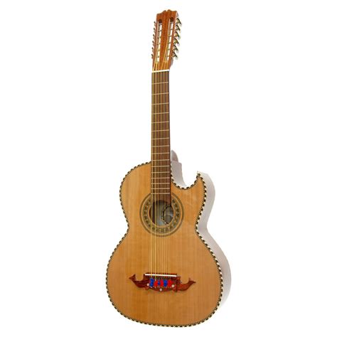 Paracho Elite Bravo 12 String Bajo Sexto Acoustic Guitar W Solid Cedar