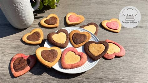 Sablés bicolores en forme de cœur parfait pour la Saint Valentin Fête