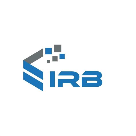 IRB letter logo design on white background. IRB creative initials