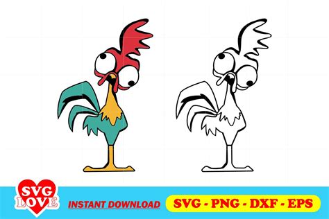 Hei Hei Svg Chicken Svg Rooster Svg Moana Svg Hei Hei Png 41 Off