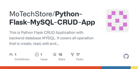 Github Motechstore Python Flask Mysql Crud App This Is Python Flask