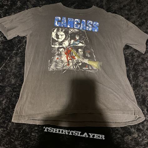 Vintage Carcass Necrotisim Descanting The Insalubrious Tee Tshirtslayer Tshirt And