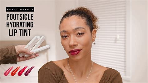 Fenty Beauty Poutsicle Hydrating Lip Stain Swatches Youtube