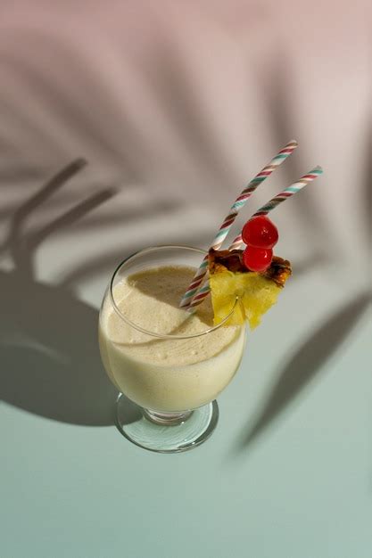 Premium Photo Delicious Pina Colada Cocktail With Pineapple