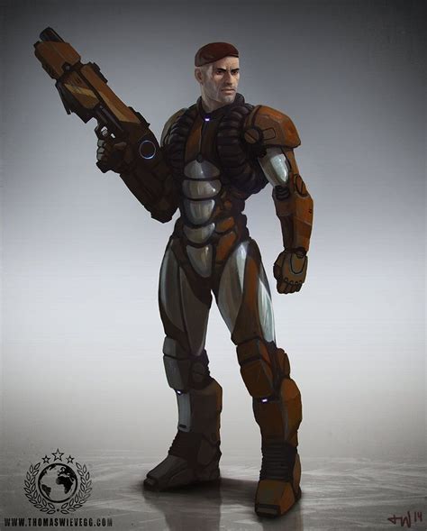 Captain By Thomaswievegg On Deviantart Sci Fi Characters Concept Art