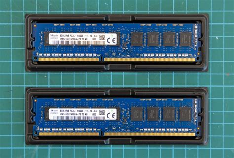 HYNIX Matched Pair HMT41GU7AFR8A PB PC3L 12800E DDR3 1600 8GB ECC