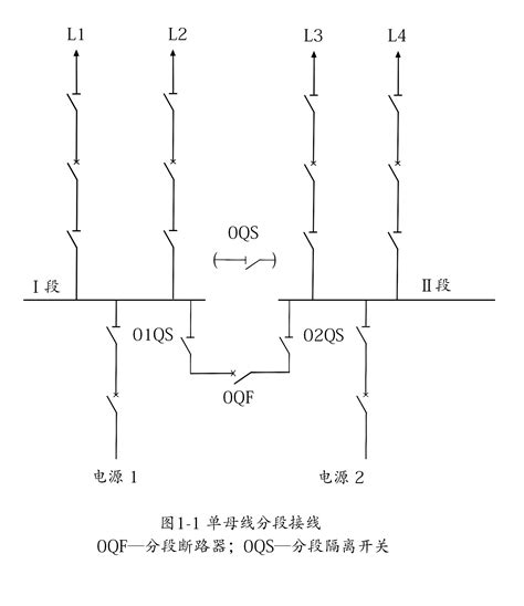 单母线分段接线图册360百科