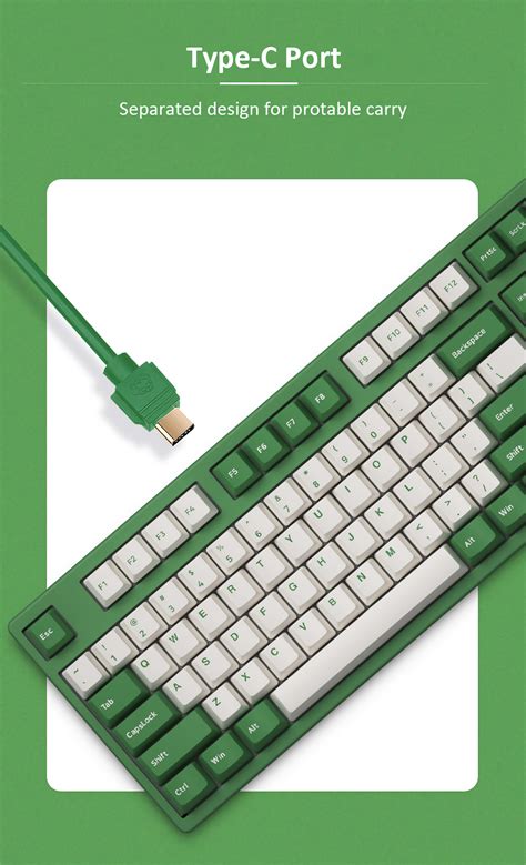 Akko Ds Matcha Red Bean Keys Mechanical Keyboard Type C Wired