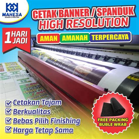 Jual Cetak Banner High Ressolution Free Design Cetak Banner Spanduk