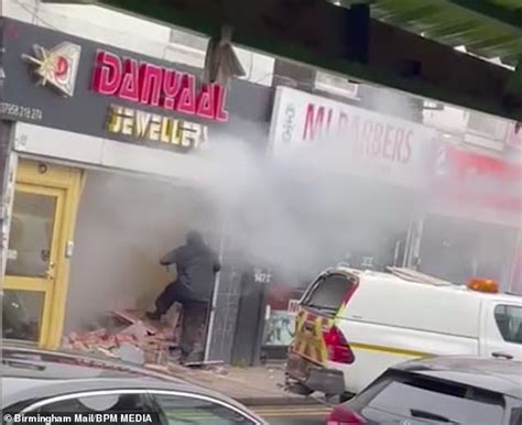 Gang Use A Highways Maintenance Truck To Ram Raid A Birmingham