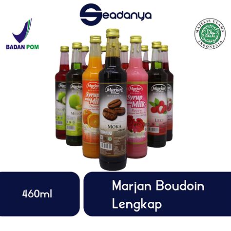 Marjan Boudoin Sirup Semua Rasa Terlengkap 460ml Halal Mui Bpom Syrup