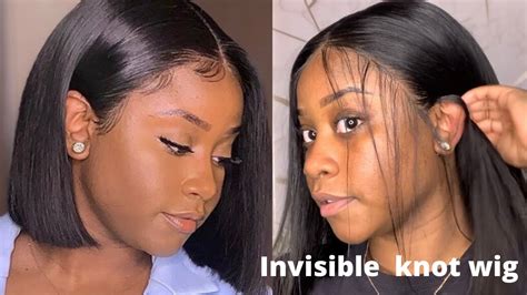 How To Lace Frontal Wig Install Bob Wig W Baby Hair Youtube