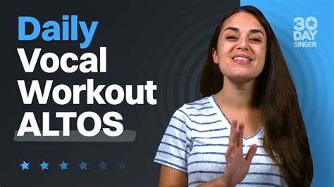 Super Easy Daily Vocal Workout Altos 30 Day Singer Youtube