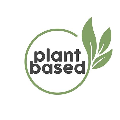premium vector plant based logo sticker  leaf icon