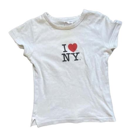 Vintage I Love New York T Shirt With Little Side Depop New