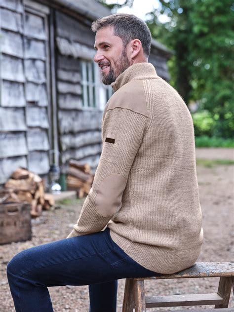 Oatmeal 100 Pure Wool Hill Walker Jumper WoolOvers UK