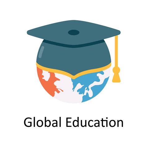 Global Education Vector Flat Icon Design illustration. Education and