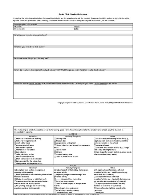 Student Interview | PDF