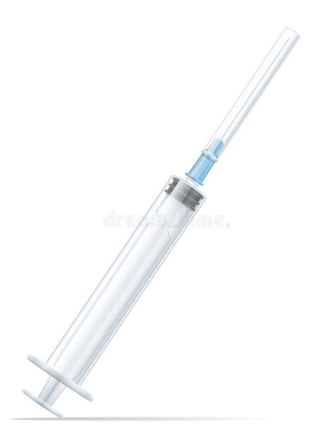 Medical Needle For Syringe For Injection Stock Vector Illustration