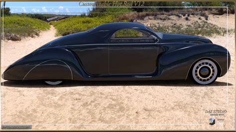 PW Customizable Hot Rod V12 Daz 3D