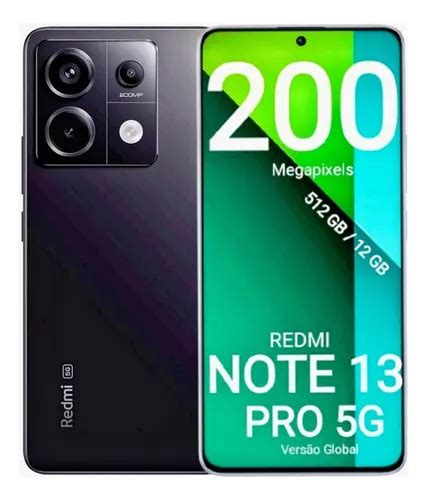 Xiaomi Redmi Note 13 Pro 5G ESIM Dual SIM 512 GB Negro 12 GB RAM