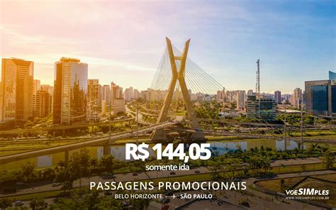 Passagem aérea promocional Latam BH São Paulo Voe Simples