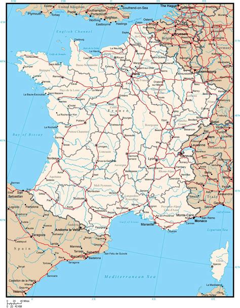 Most Popular Map Of France Major Rivers 2022 – Map of France to Print