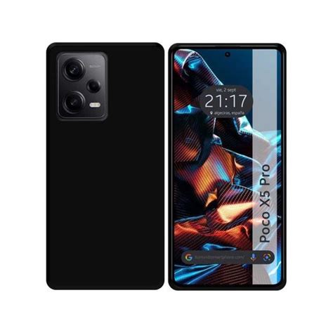 Funda Silicona Gel Tpu Negra Xiaomi Poco X5 Pro 5g Con Ofertas En