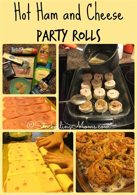 Hot Ham and Cheese Party Rolls - STOCKPILING MOMS™