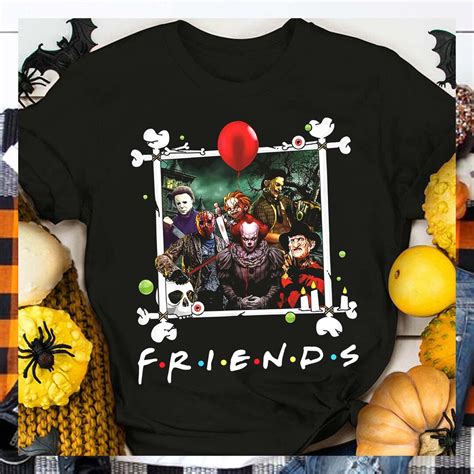 Friends Halloween Horror Team Scary Movies Shirt Horror Movie Etsy