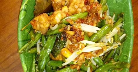 Resep Tumis Kacang Panjang Plus Taoge Dan Tempe Non Msg Oleh Chelsea