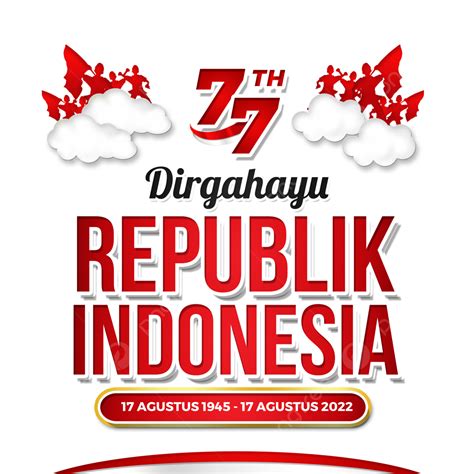 Ucapan Hut Ri Ke 77 Kemerdekaan Republik Indonesia Dirgahayu Indonesia Hut Ri Ke 77 Poster