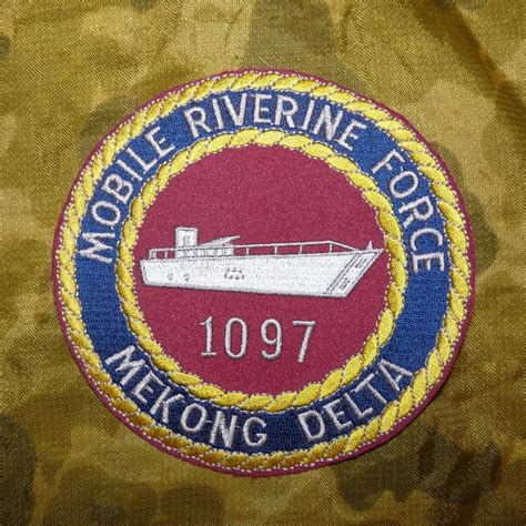 Vietnam War Us Navy Mobile Riverine Force Mekong Delta Patch Repro