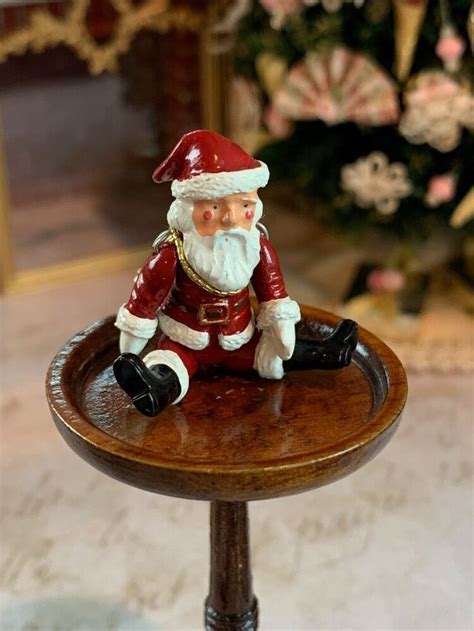 Miniature Dollhouse Artisan Santa Hantel Pewter Scotland