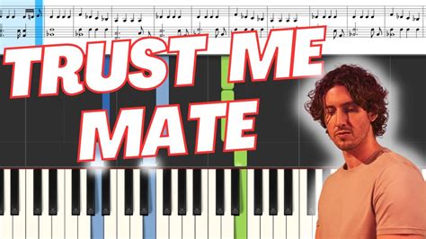 Trust Me Mate Dean Lewis Piano Synthesia Tutorial Sheet Music YouTube