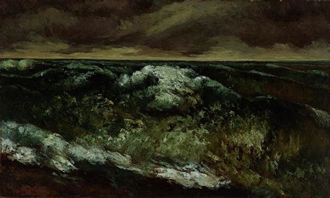 La Vague The Wave Painting By Gustave Courbet Fine Art America