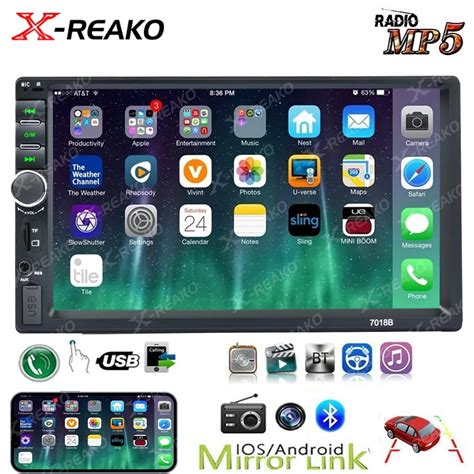 X REAKO 7Inch 2Din Car Radio HD Autoradio Multimedia Player Universal