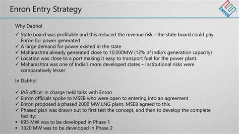 A Case Study Presentation On Dabhol Power Plant PPT