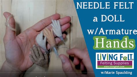 How To Needle Felt Doll Hands With Armature YouTube