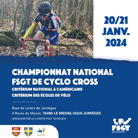 Résultats du Championnat FSGT de Cyclocross 2024 FSGT