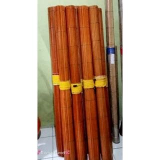 Jual Tirai Bambu Sawit Pelitur Pernis X Meter Lengkap Tali