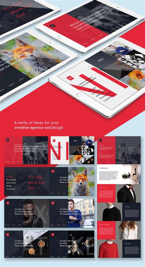 Free Modern Creative Agency Website Template Free PSD At FreePSD Cc