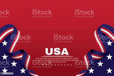 Fourth Of July Happy Independence Day Banner Template For Greeting