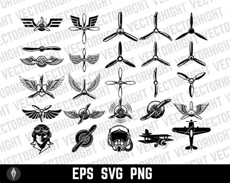 Aviation Clipart Airplane Propellers Vector Airplane Propeller Svg